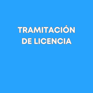 Tramitación de licencia